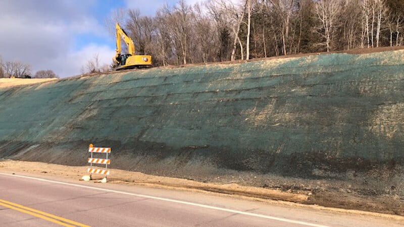 Reinforced Steep Slopes - Geogrid